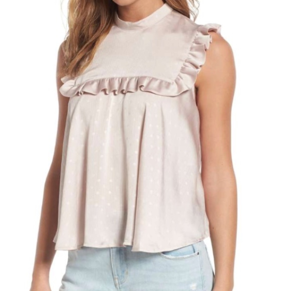 Nordstrom 100% Polyester Hinge Sleeveless Swing Bib Top  NWT